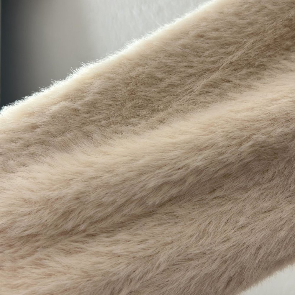 Anthro Velvet Feel Oversized Teddy Coat - Picture 4 of 5